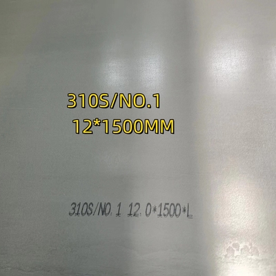 ASTM A240 TP310S AISI 310S NO 1 Oppervlakte roestvrij staal plaat 12*1500*6000mm Voor ketel