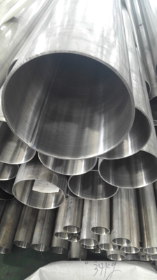 De Gelaste die Pijp van ASTM A544 TP304 Roestvrij staal buiten 180 grits50.8*1.5mm*6000mm wordt opgepoetst