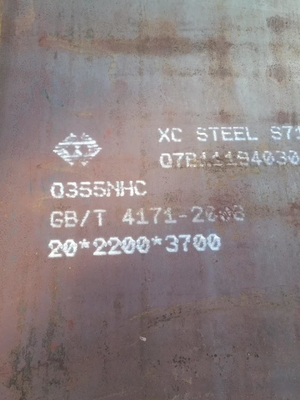 Roest Bewaarde de Plaatrang van S355J2WP 2000*6000mm Corten een Norm van ASTM A558