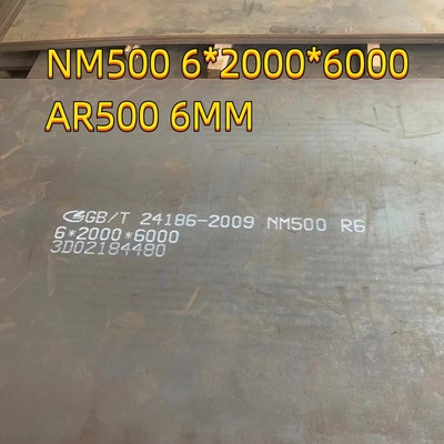slijtvast NM500 pantser Ar500 plaat 12 mm lengte 2440 mm breedte1220 mm