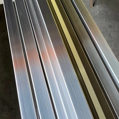 Ruitend staal rechthoekige buis Klasse 304 Haarlijn 75*20*1.2*6000mm 1.4301 Gespannen vierkant buis