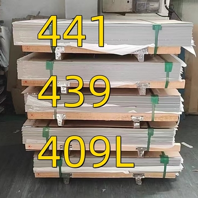 1.4509 AISI 441 2B 2D roestvrijstalen plaat SUS441 Metalen plaat 2D oppervlak gebruikt voor automobiel uitlaatsysteem