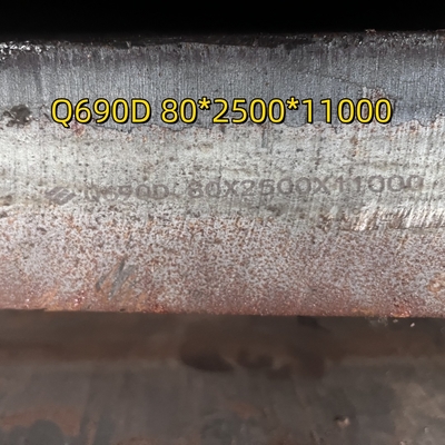 HRD-staalklasse HY 100 Q690 legeringsstaalplaat T9074-BD-GIB-010/0300 60 mm Snijwerk