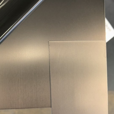 304 geborsteld grijs mat Pvd titanium roestvrij staalplaat 0,85*1220*2440mm met PVC 7c beschermende film