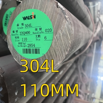 Roestvrij staal 304 Ronde balk Helder zwart Afgewerkt AISI 304L Roestvrij staal Soild Bar OD 110MM