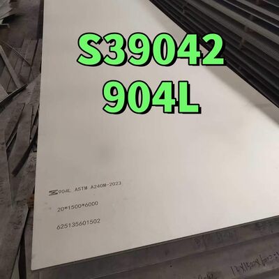 AISI 904L 20mmx4ftx8ft roestvrij staal UNS N08904 1.4539 S39042 Warmgewalst roestvrijstalen plaat