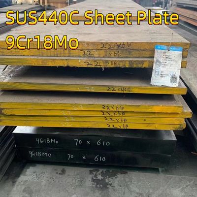 Hoogkoolstof martensitische 9Cr18Mo SUS440C roestvrij staalplaat
