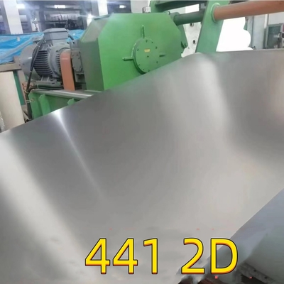 Aisi 441 1.4509 0,8 mm roestvrij staalplaat 2D Oppervlak 1220*2440 mm Voor de automobielindustrie