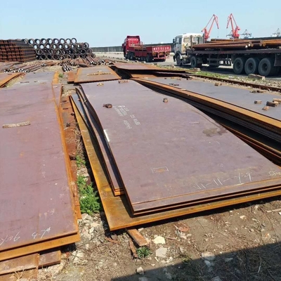 AH36 staalplaat 10 mm dikte 2,4 m*1,2 m materiaal om te blazen en te primeren met lasbare primer