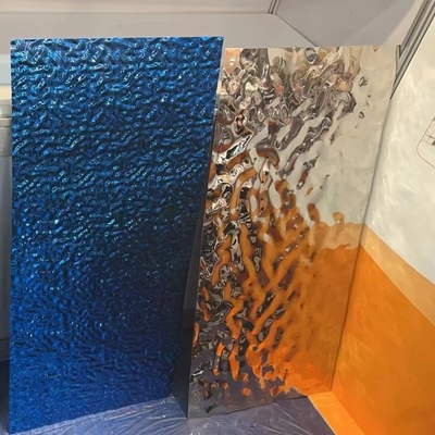 0.5*1220x2440mm Roestvrij staal watergolfplaat Plaat 201 Middelgolfgolf