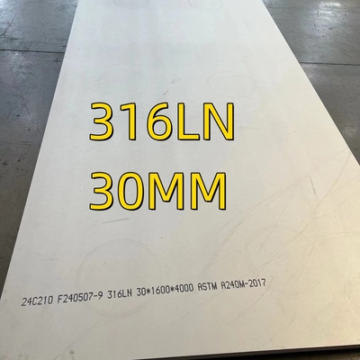 316LN (1.4429) in platen: 1000 x 1000 x 14 UNS S31653 roestvrij staal plaat voor trauma nagels