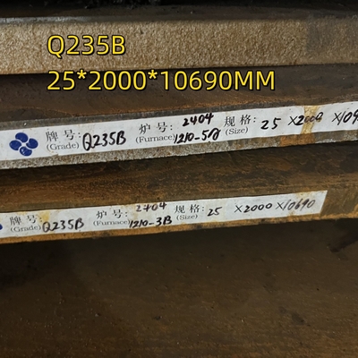 Carbon Steel Plate Dikte 3-60 mm Warmgewalst Q235 S235JR SS400 Voor structuur