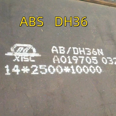 Schipbouwstaalplaten Lange 8000 mm Breedte 2000 mm Dikte 14 mm DH36 Klasse