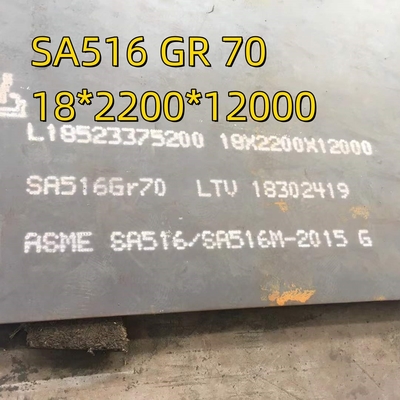 Nace Hic Drukvatmateriaal SA516 Klasse 70N Kookstaalplaat 10*2000*12000mm