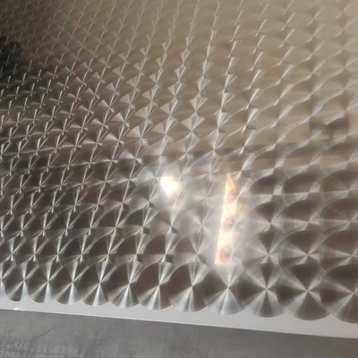 304 3D CD Art Laser Mirror Finish Gepolijst SUS304 roestvrij staal Patroonplaat Als CD Cirkel Laser Effect