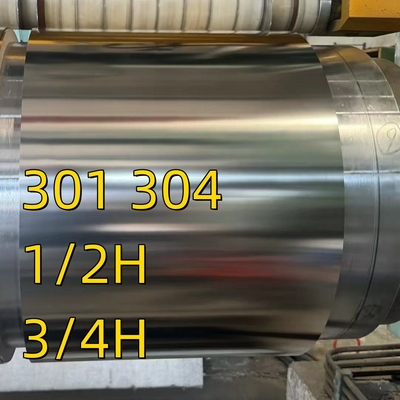 JIS G4313-2011 Standaard SUS301 SUS304 CSP H 3/4H 1/2H roestvrijstalen spoelen Strip 0,5-2 mm