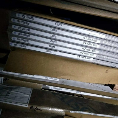 ASTM A240 DIN / EN 1.4835 253MA UNS S30815 Warmgewalste roestvrijstalen plaat 8.0*1500*6000mm