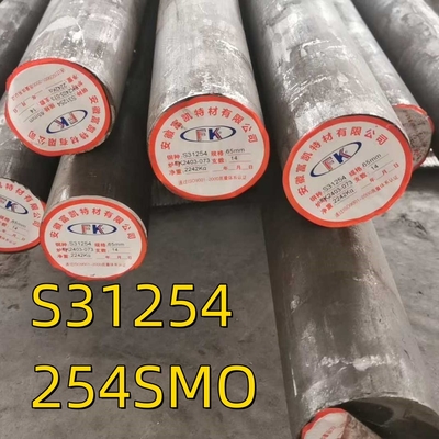 UNS S31254 Avesta 254SMO Warmgewalste legeringen F44 Ronde staalstaaf OD 80 mm
