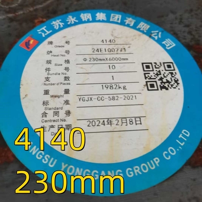 AISI 4140 Scm440 42CrMo4 1.7225 QT Warmgewalste gesmeed staal legering ronde staaf OD 290mm