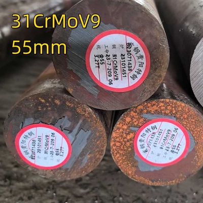 31crmov09 Q+T 1.8519 Ronde staalstaaf van legering 30-500 mm warmgewalst en gesmeed nitriderend staalstaaf