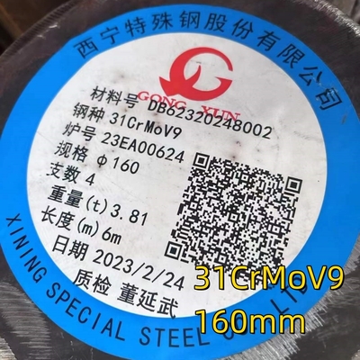 Nitriderend staal Ronde staaf D 470 mm Materiaal 1.8519 31crmov9 Qt Gesmeed staal Soil Rod