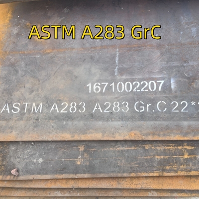 ASTM A283 Klasse C 1500x6000x25 mm warmgewalste MS-plaat Kesselplaat van koolstofstaal