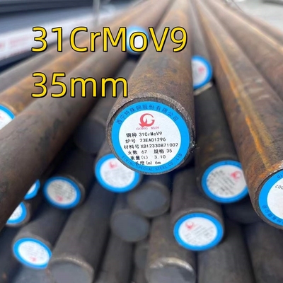 Nitriderend staal D 35mm Materiaal 1.8519 31CrMoV9 Warmtebehandeling en bewerking Warmgewalst staal Soild Rod