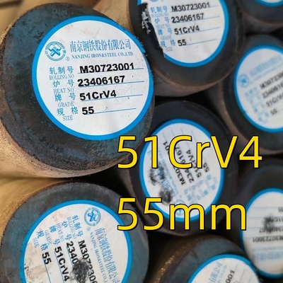 Warmgewalste 51CrV4 Spring Alloy Rod 6m Lengte ASTM AISI 6150 DIN1.8169 Ronde staalstaaf