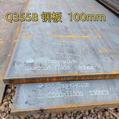 Q345B Warmgewalste laaggelegeerde koolstofstaalplaat S355JR 100*2500MM Warmgewalste staalplaat
