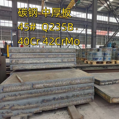 Hoog koolstofstaal S45C koolstofstaal SAE 1045 warmgewalst Ms mild steel plate 20-200MM