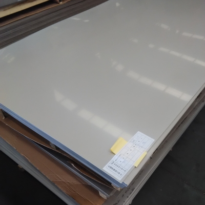 SS316L 2b roestvrij staalplaat ASTM AISI 316L 1,5*2000*6000mm Mat afgewerkt met PVC-film
