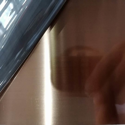 304 Goud 8K Spiegel roestvrij staal plaat 304 Goud Titanium gecoat Finish roestvrij staal plaat