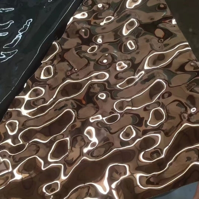 Aanpassen Big Wave Water Ripple roestvrij staal plaat voor muurpaneel Hotel plafond decoratie