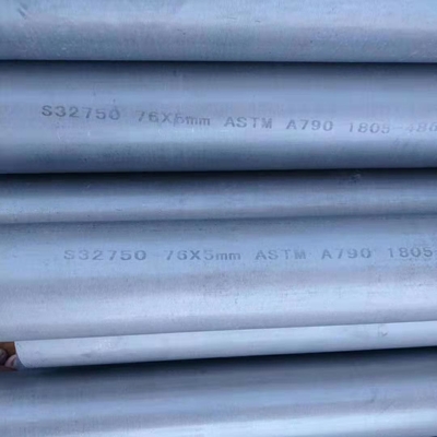ASME SA789 UNS S32750 Naadloos buisje van roestvrij staal S25073 DIN1.4410 Duplex
