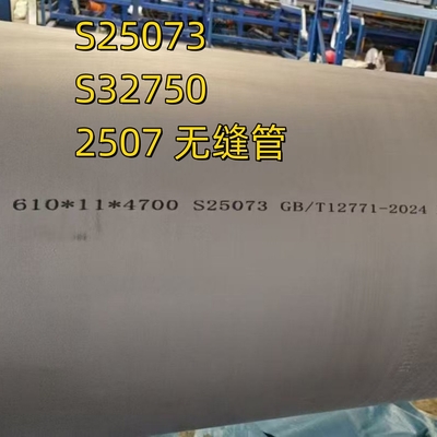ASME SA789 UNS S32750 Naadloos buisje van roestvrij staal S25073 DIN1.4410 Duplex