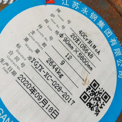 ASTM 90mm Dia Alloy Round Bar SNCM439/4340/40CrNiMoa om Staalbar