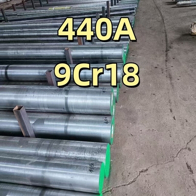 Warmgewalste en gesmede gegloeide 95Cr18 roestvrijstalen ronde staaf SUS440A massieve staaf 100-300mm