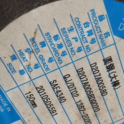 ASTM-het Staal van de Thermische behandelingssae4340 Legering Ronde Bar Ontharde +Quenched Gesmeed om Bar