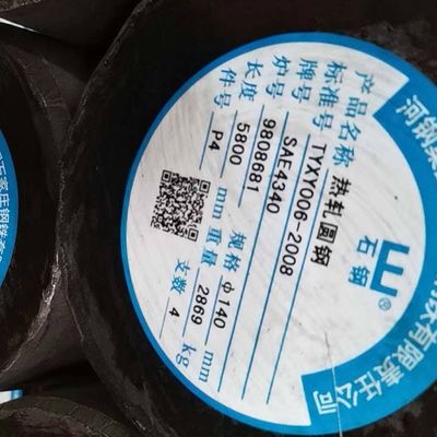 ASTM-het Staal van de Thermische behandelingssae4340 Legering Ronde Bar Ontharde +Quenched Gesmeed om Bar