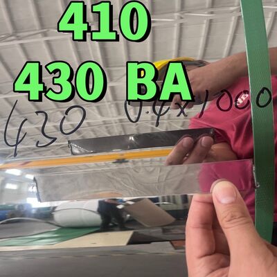 12X17/430/1.4016 AISI 430 koudgewalst roestvrij staal coil 0,4 * 1000mmWidth SUS430 Ba oppervlak