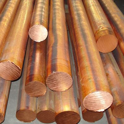 Industrieel gebruikte koperen ronde koperen staaf Grote diameter C1100 Rode koperen staaf