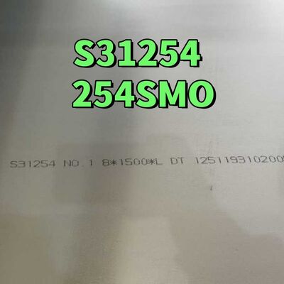 254SMO S31254 Super Austenitisch Roestvrij Staal Plaat 1.4547 6 Molybdeen Legering voor Zeewater Ontziltingsapparatuur