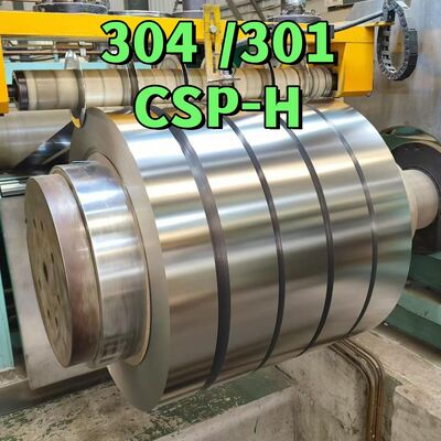 SUS 301 CSP-H Volhard roestvrij staal spoelband 0,1-3,0 mm met gespleten rand