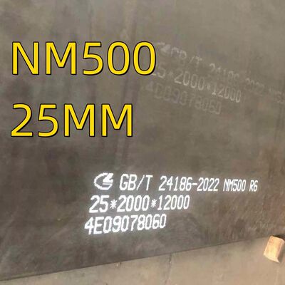 NM500 Slijtvast Staalplaat 500 HBW Slijtvast AR500 Plaat 6mm - 60mm Dikte