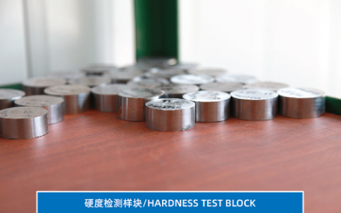 Hardness test block 34CrNiMo6+QT Legeringsstructuur Staalstaafstaaf OD 55mm 6M Lengte 9