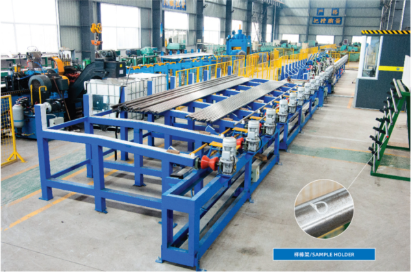 Ultrasonic automatic flaw detection system 34CrNiMo6+QT Legeringsstructuur Staalstaafstaaf OD 55mm 6M Lengte 15