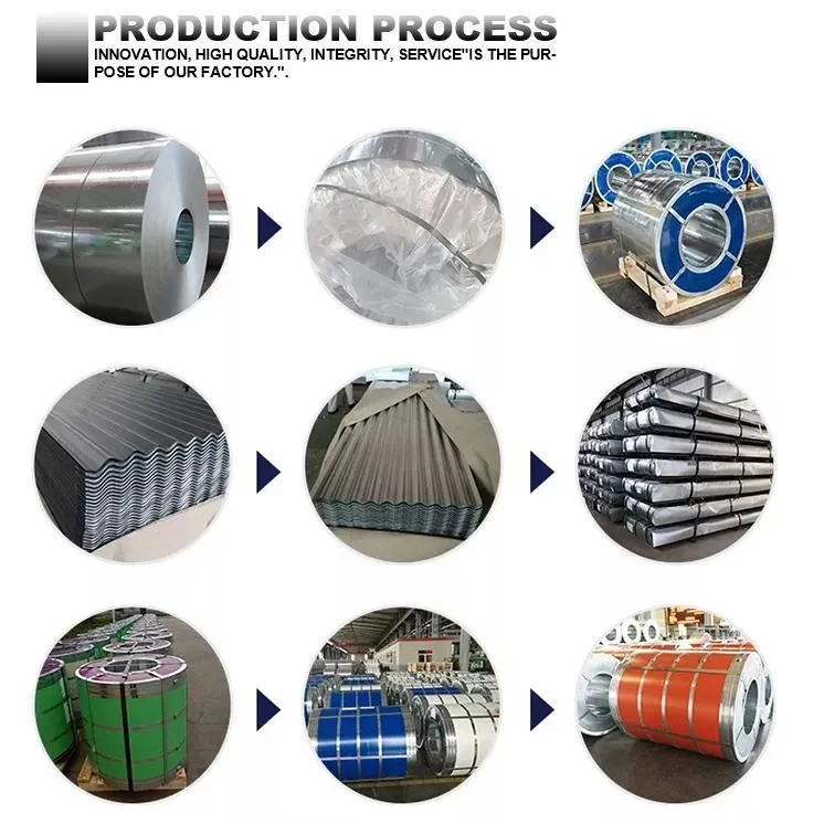 DX51D Z275 G90 1.0x1500 1.5x1500 Chromzuur warm gedompeld gegalvaniseerd stalen rolband 4